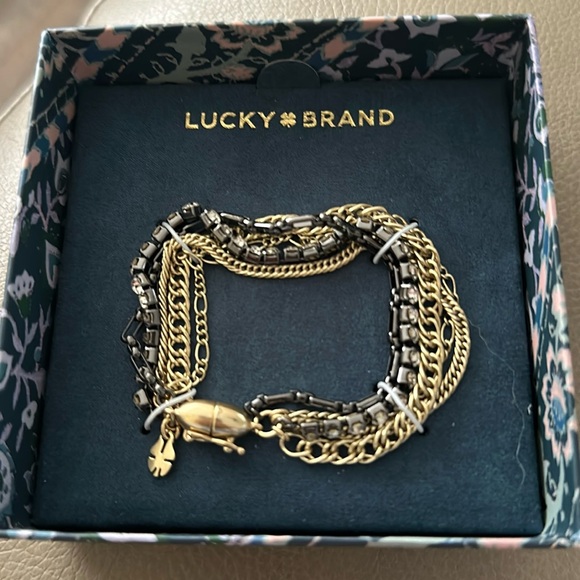 Lucky Brand multi strand chain bracelet. In original packaging - Picture 1 of 7